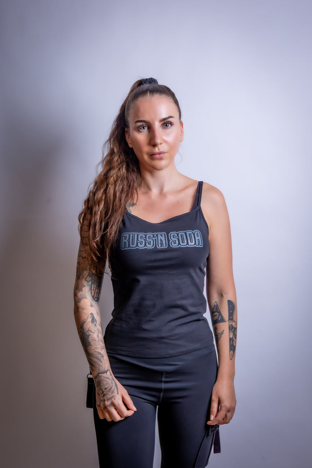 Russ'n Soda Strappy Top Woman Art