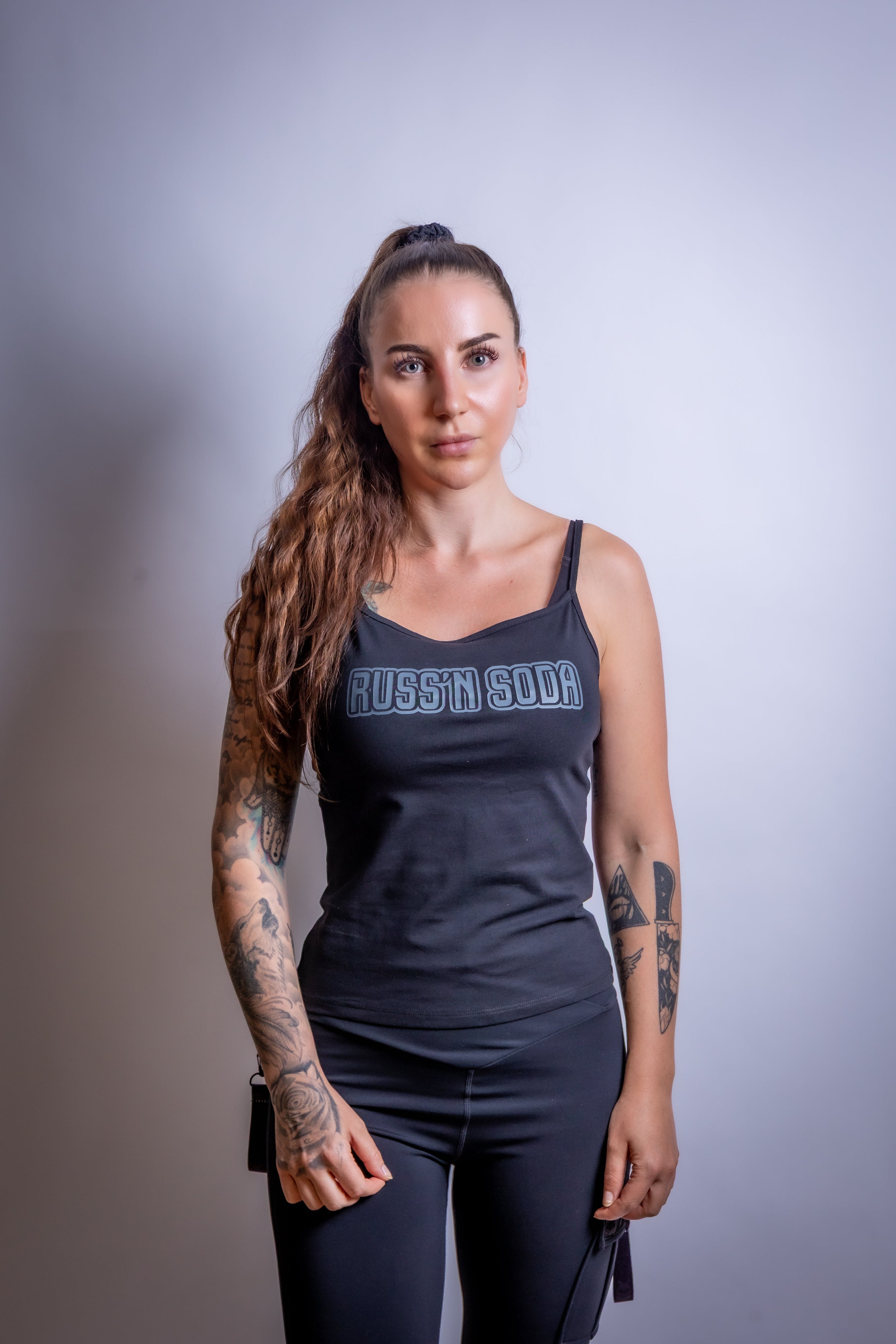 Russ'n Soda Strappy Top Woman Art
